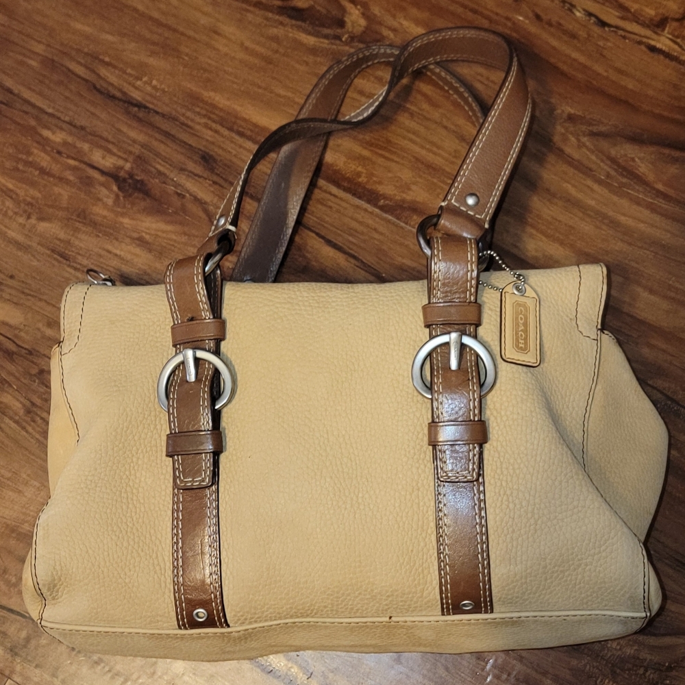 Coach Camel Tan Suede Nubuck Leather Purse C0773-F10895